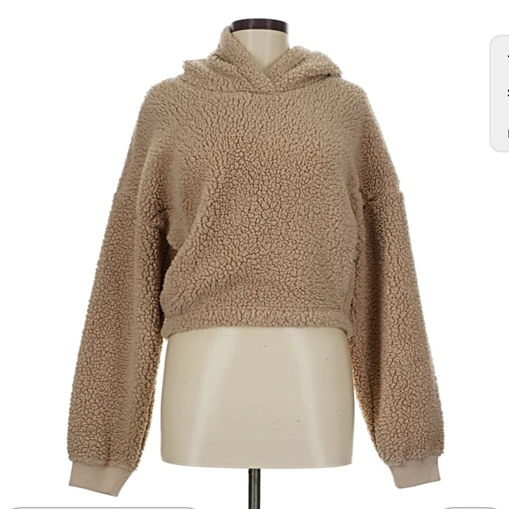 Gilly Hicks Taupe Sherpa Hoodie
